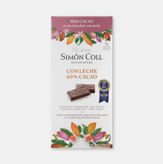 Ekskluzywna Czekolada Mleczna 60% Kakao Simón Coll (85g) – Nagrodzona w Brukseli