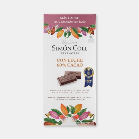 Ekskluzywna Czekolada Mleczna 60% Kakao Simón Coll (85g) – Nagrodzona w Brukseli